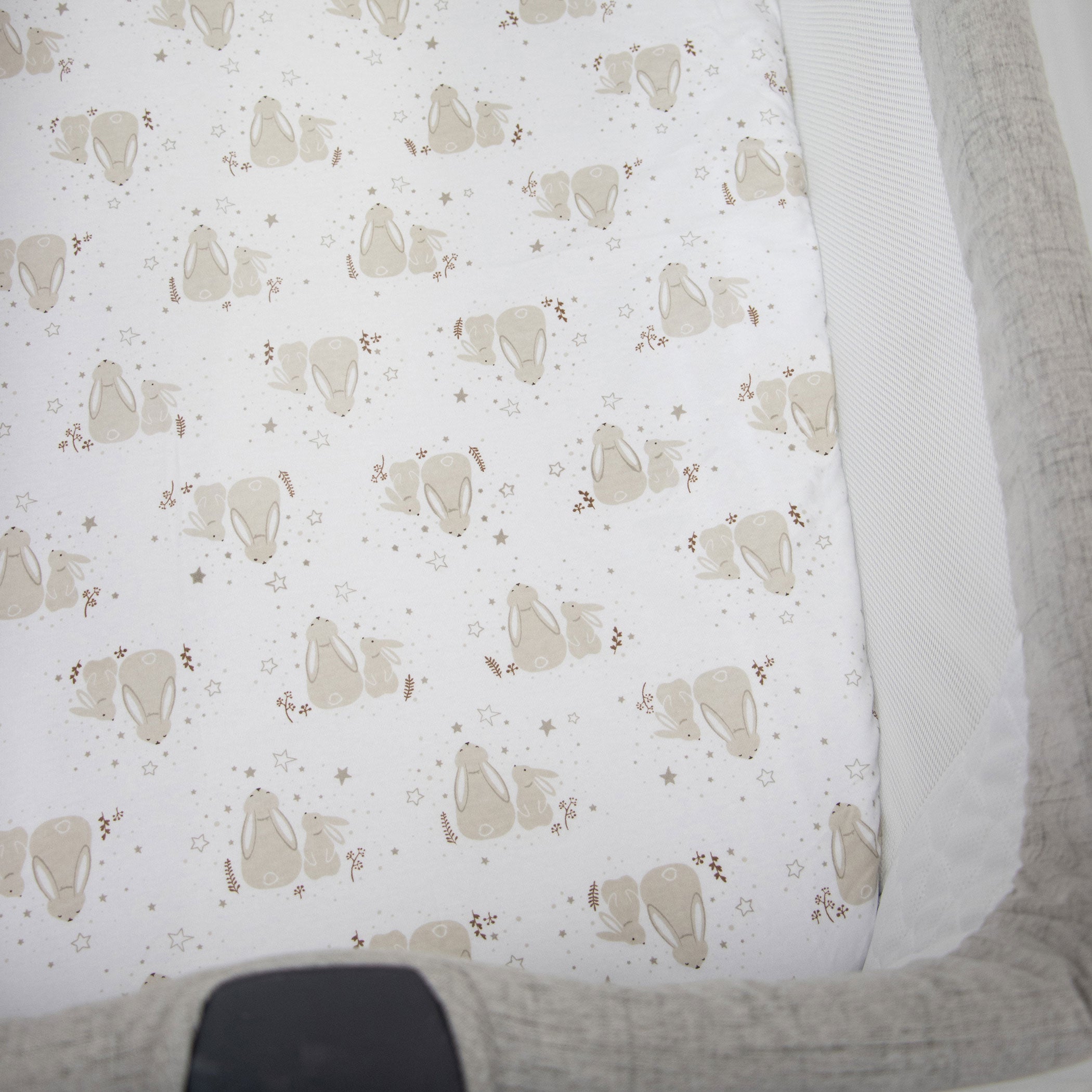 Bunny Dreams Jersey Co Sleeper/Bedside Sleeper Fitted Sheet