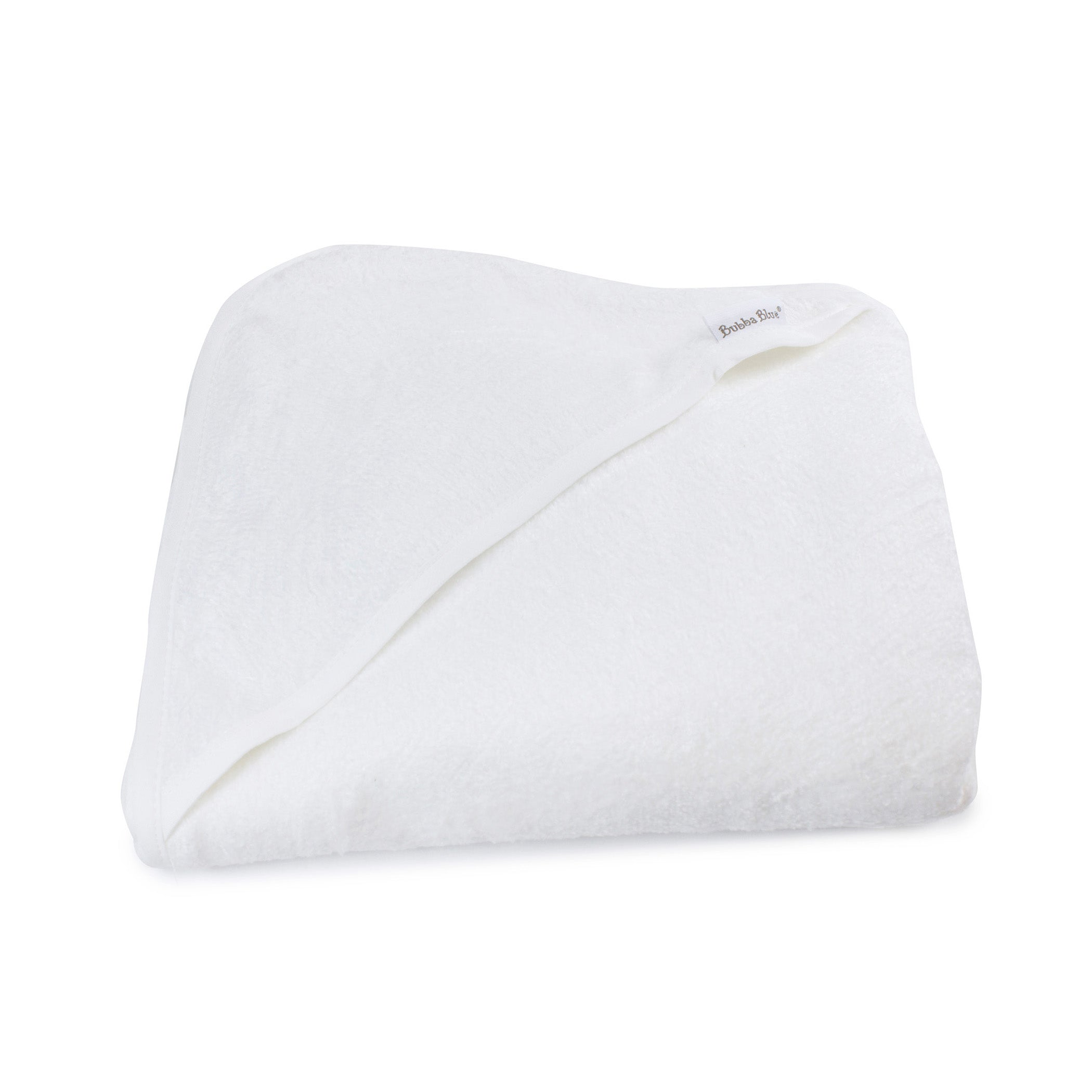 Bamboo White Hooded Towel - Bubba Blue Australia