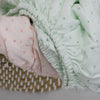 Terrazzo 2pk Bassinet/Cradle Fitted Sheet Rose/Mint