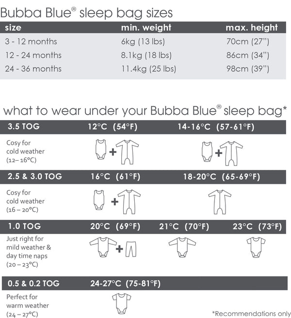 Air+ Sleep Bag White - Bubba Blue Australia