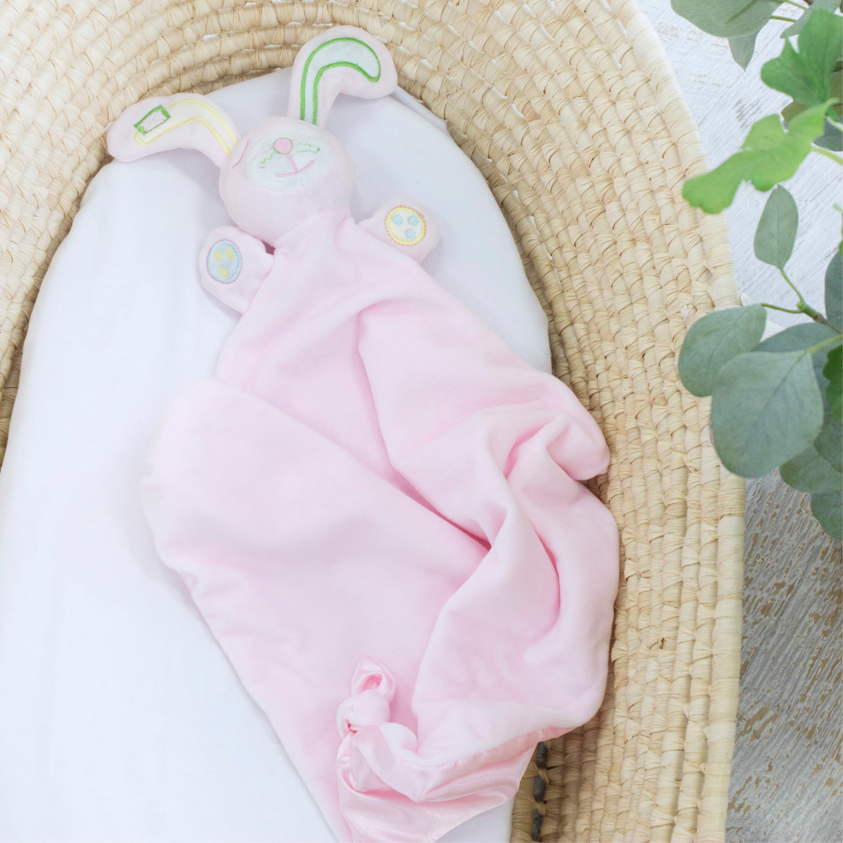 Pink Bunny Security Blanket