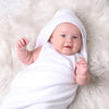 Bamboo White Hooded Towel - Bubba Blue Australia