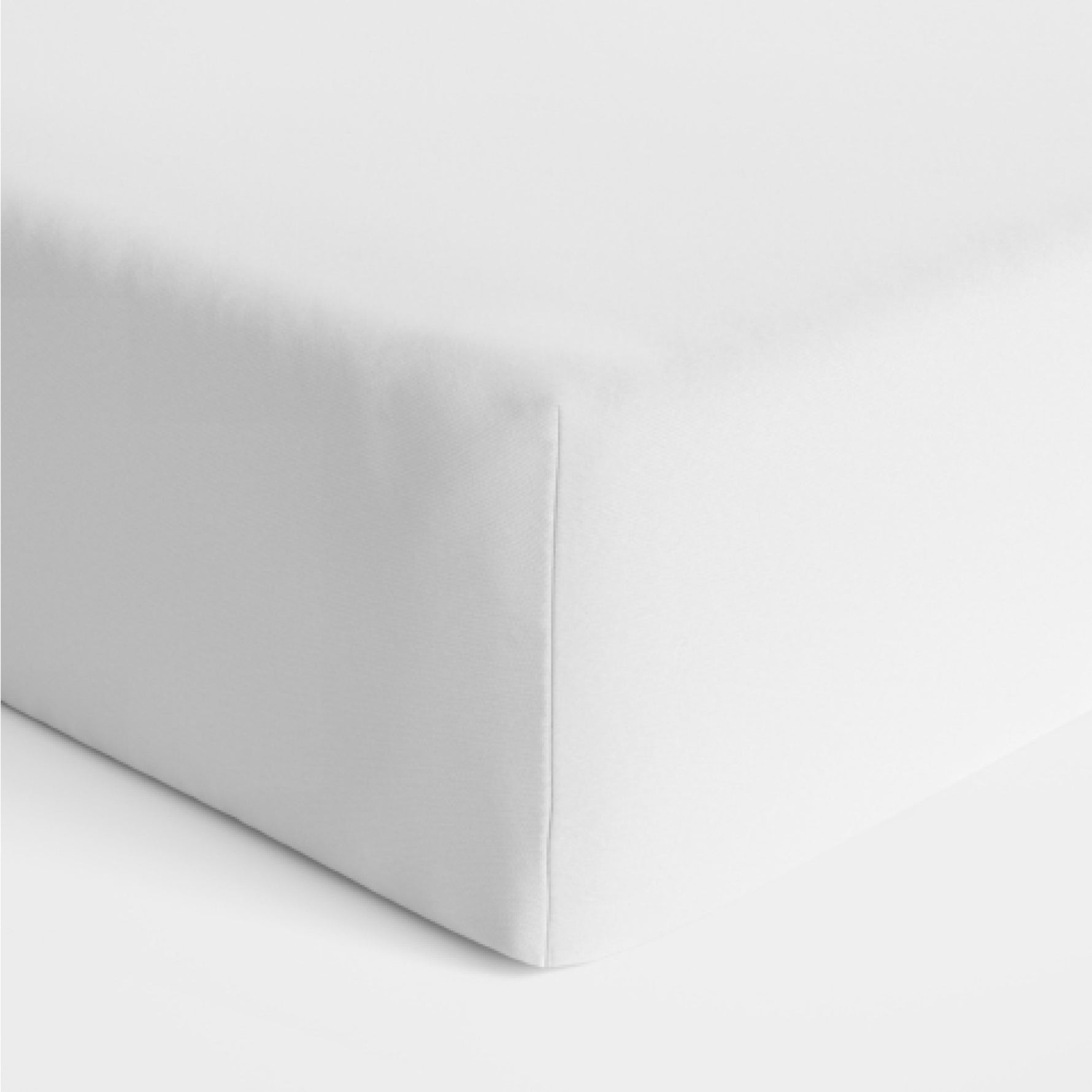 Bamboo White Jersey Cot Fitted Sheet - Bubba Blue Australia