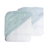 Nordic 2pk Hooded Towel Dusty Sky/Mint