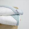 Nordic 2pk Hooded Towel Dusty Sky/Mint