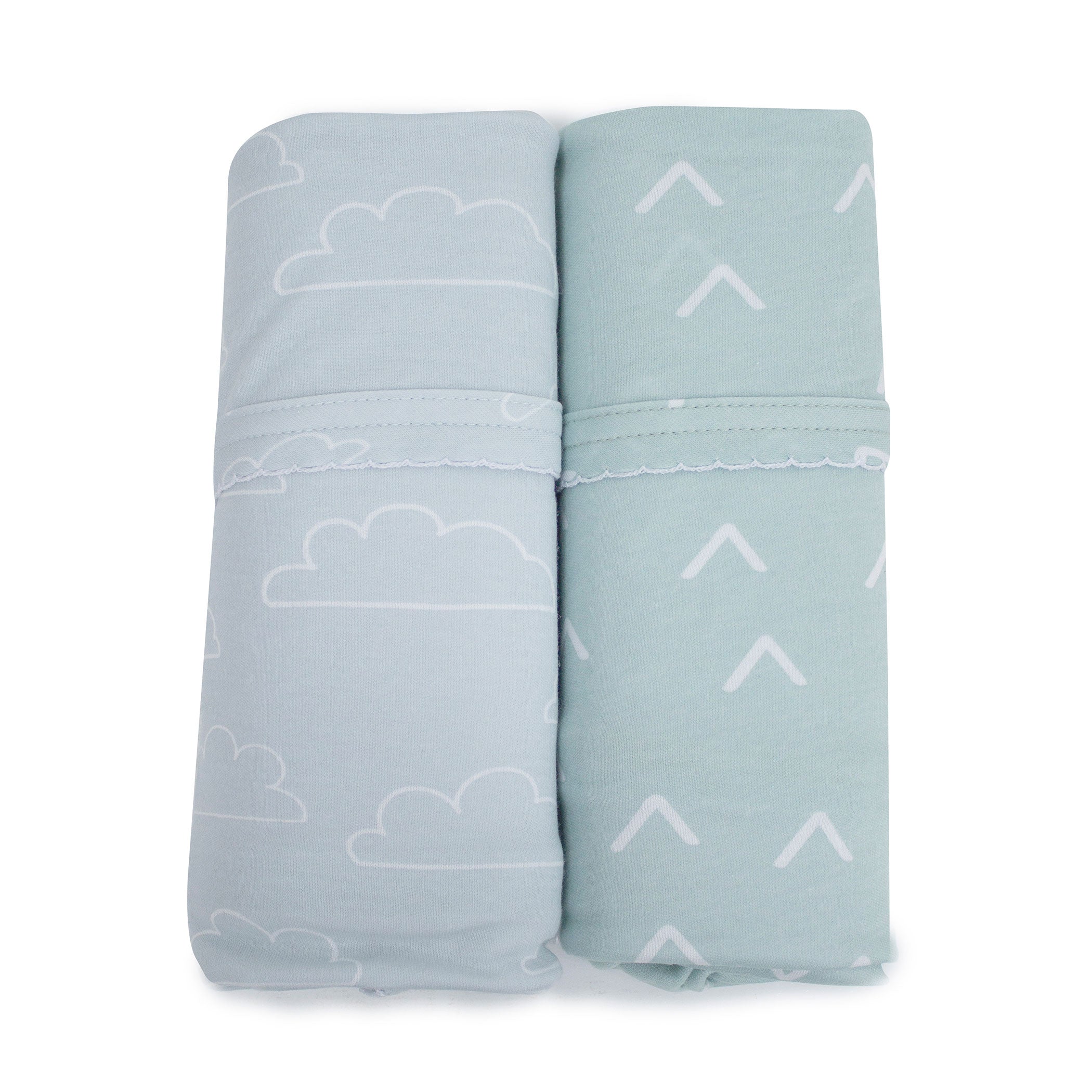 Nordic 2pk Jersey Wrap Dusty Sky/Mint