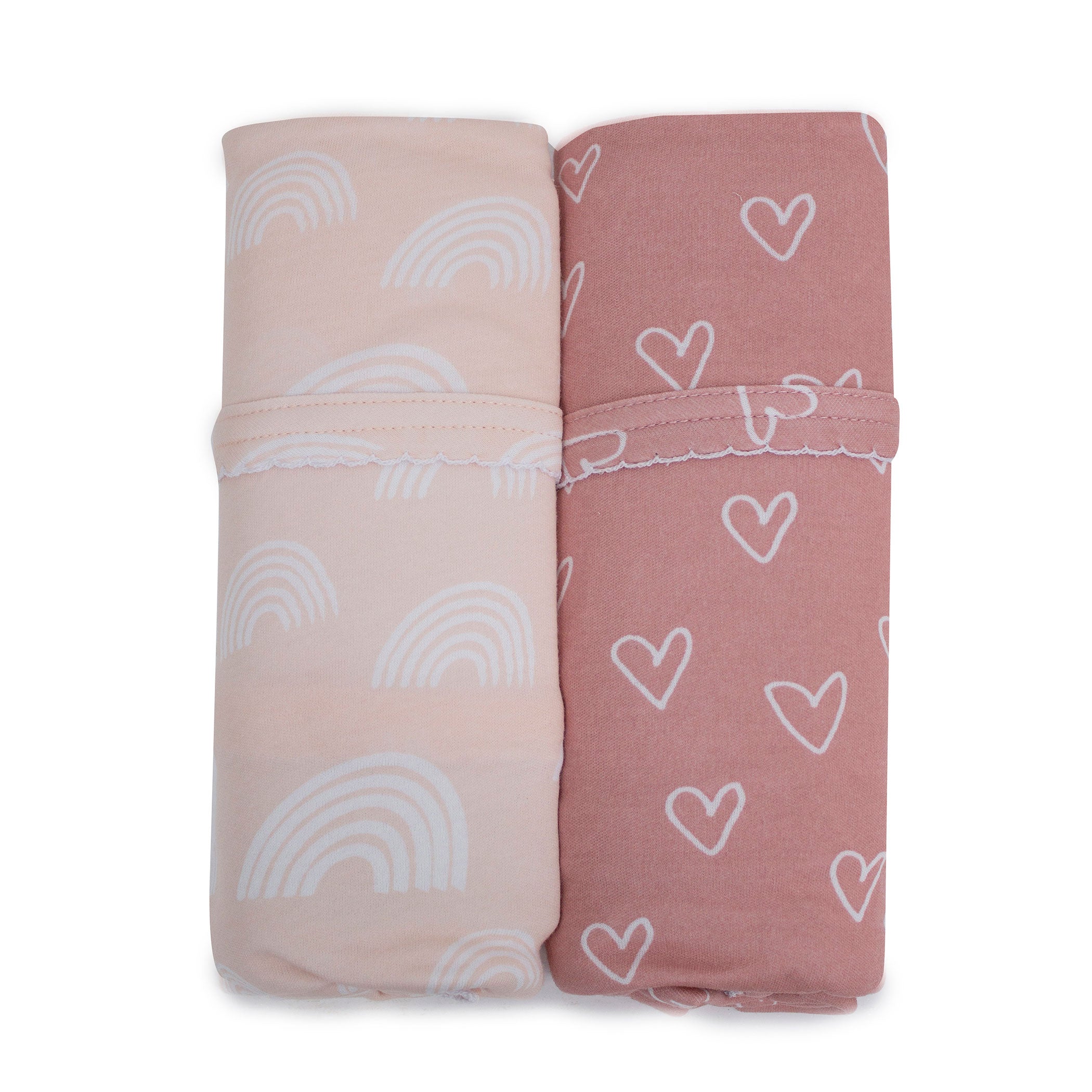 Nordic 2pk Jersey Wrap Dusty Berry/Rose