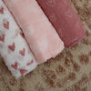 Nordic 3pk Muslin Wraps Dusty Berry/Rose