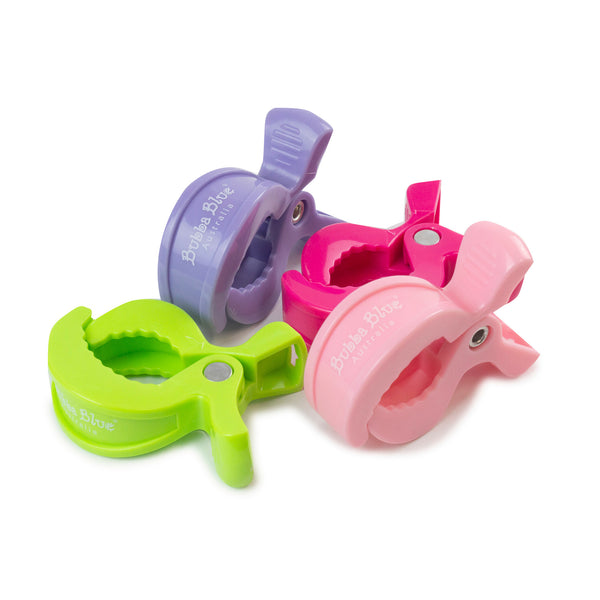 4 Pack Pram Clips - Girl Pack